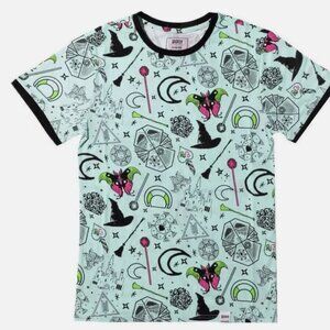 Loungefly WICKED Unisex Ringer Graphic Tee Shirt Size 3X NWT Elphaba Glinda